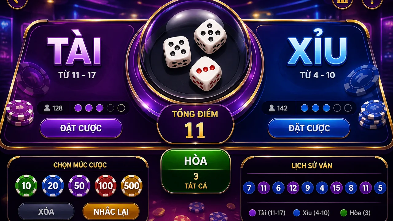 Từ vựng bàn chơi và luồng một ván mẫu: hướng dẫn tài xỉu cơ bản cho người mới tại u888