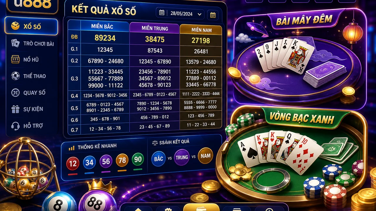 Tra cứu xổ số và chọn trò chơi bài cho người mới: u888 là gì, bắt đầu từ đâu?