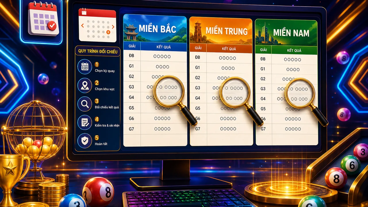 Đọc đúng từng vùng: cách đọc bảng kết quả xổ số miền Bắc miền Trung miền Nam trên u888